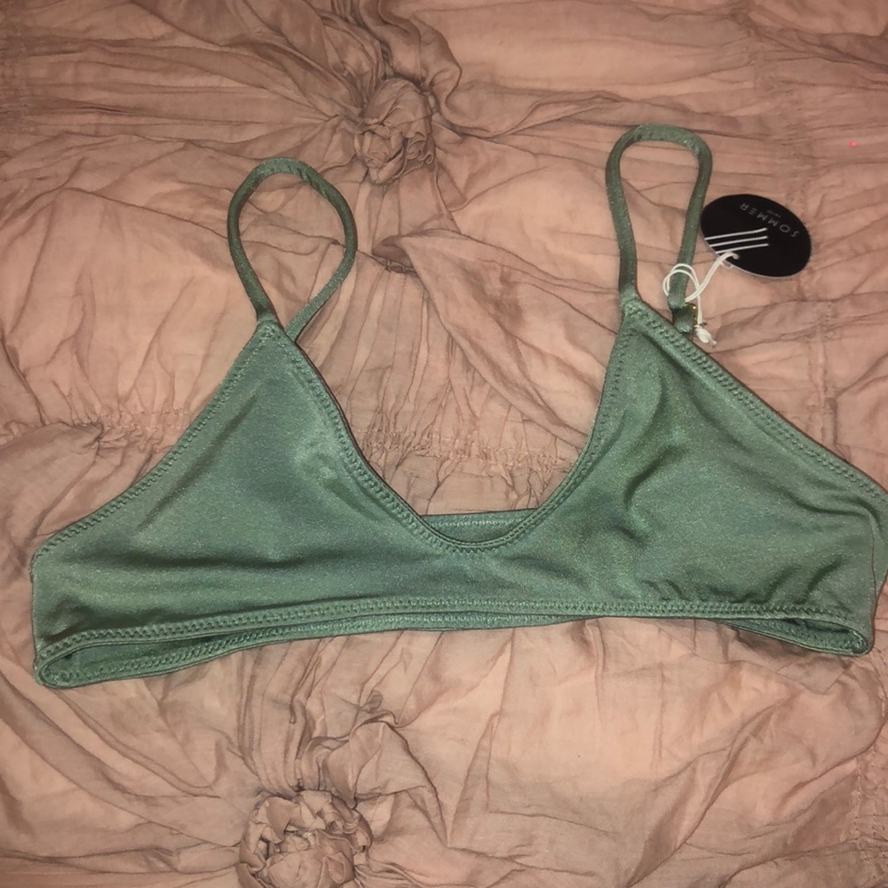 Green sommer swim bikini top